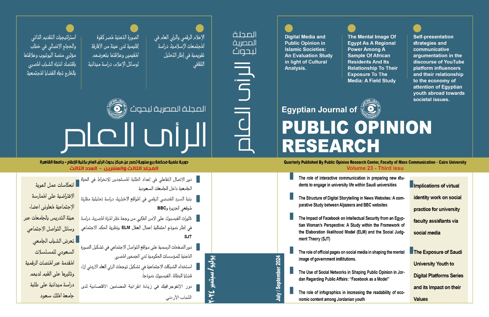 Egyptian Journal of Public Opinion Research